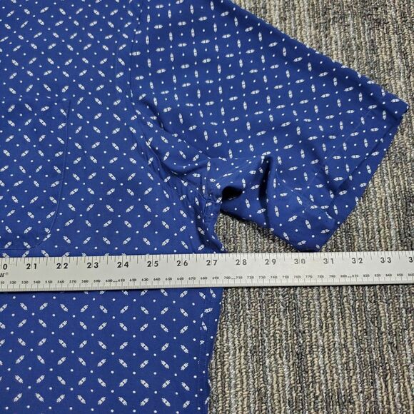 Vintage 90s Polo Ralph Lauren Shirt Men's Clayton XXL Geometric, Rayon, Y2K - Picture 8 of 12